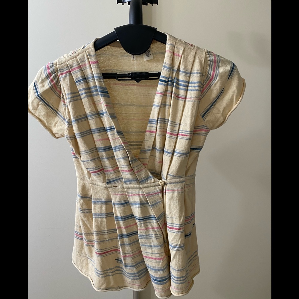 Moth button waist cardigan.  Anthropologie.